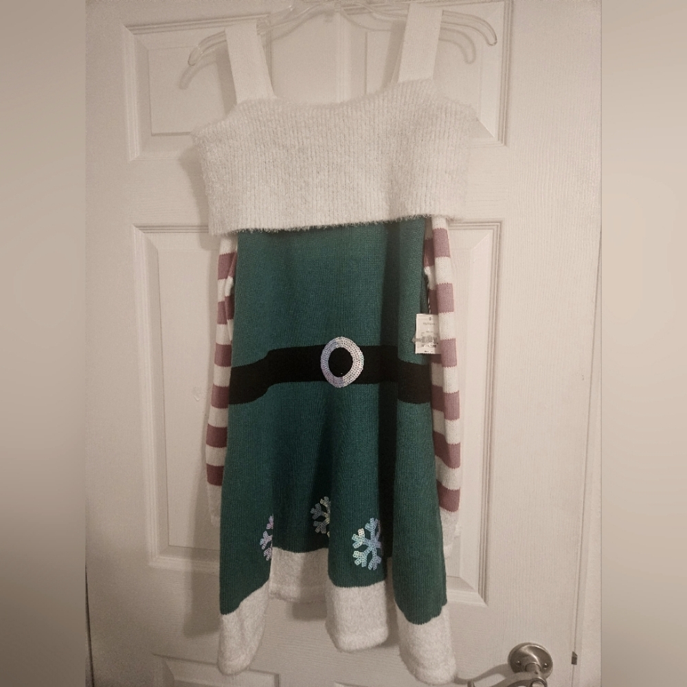 NWT Holiday Time Sweater Mini Dress